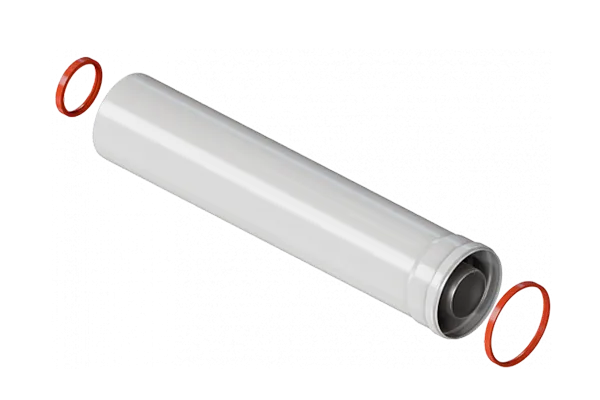 Удлинение дымохода коаксиальное Ø60/100L, L=500 мм Royal Thermo RTF05.030