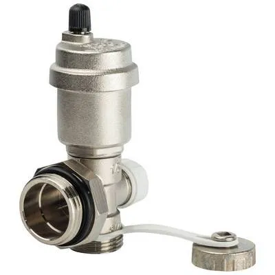 Фитинг регулируемый концевой с дренажным вентилем и автоматическим воздухоотводчиком 1" Stout SMS-1000-010001