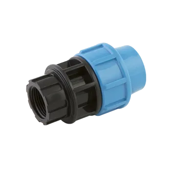 Соединение обжимное пластиковое для труб ПНД с внутренней резьбой Джилекс