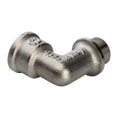 Угольник 90° с упором НВ никель Stout SFT