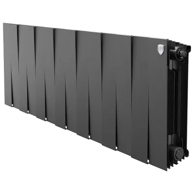 Радиаторы Royal Thermo PianoForte 300 Noir Sable биметаллические, чёрные боковое подключение