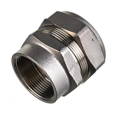 Переходник с внутренней резьбой никелированный для гофрированной трубы Lavita