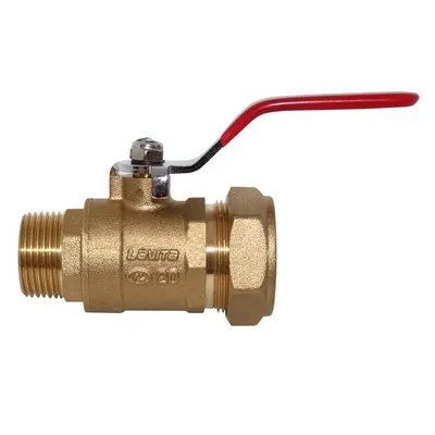 Кран шаровой НАР 15х1/2" (ст. гофр. труба) Lavita