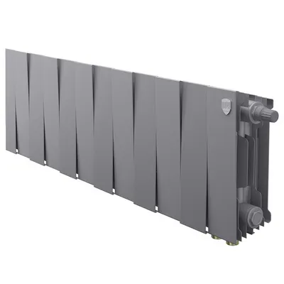 Радиаторы Royal Thermo PianoForte 200 Silver Satin VDR биметаллические, серебристые нижнее правое подключение