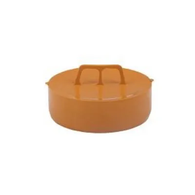 Заглушка для наружной канализации Leo Minor Ø110 с ручкой KO1 (оранжевый)