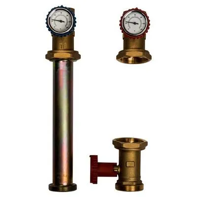 Насосная группа с прямым контуром без насоса, в теплоизоляции Stout SDG-0001