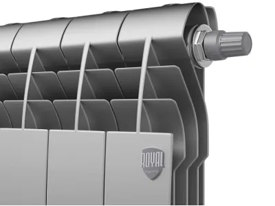 Радиаторы Royal Thermo BiLiner 500 Silver Satin VR80 биметаллические, серебристые нижнее правое подключение