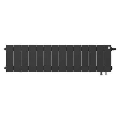 Радиаторы Royal Thermo PianoForte 200 Noir Sable VDR биметаллические, чёрные нижнее правое подключение