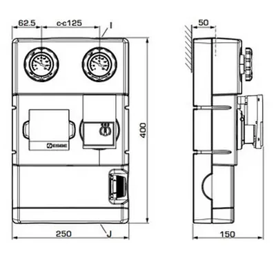 Группа насосная Ду25, с термостатическим смесителем, без насоса Elsen SmartBox 3.5 EFG25.031
