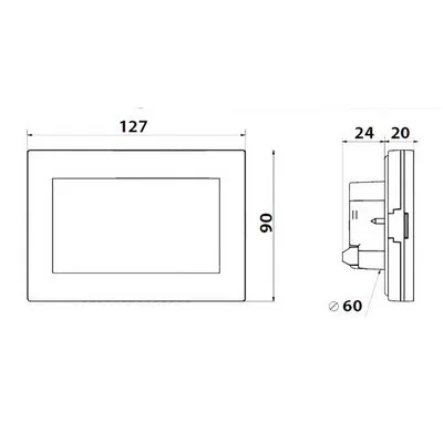 Терморегулятор проводной программируемый ST-2801 Tech  с WiFi с OpenTherm сенсорный дисплей, датчик влажности
