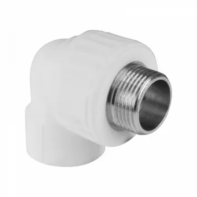 Угол полипропиленовый с НАРУЖНОЙ резьбой НР Ø32х1" (белый) Valfex 10126032
