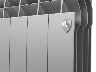 Радиаторы Royal Thermo BiLiner 500 Silver Satin VR80 биметаллические, серебристые нижнее правое подключение