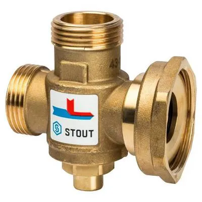 Антиконденсационный смесительный клапан НГ-НАР-НАР 1 1/2"х1"х1" Kvs=3,2 м³/час Stout SVM-0050