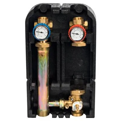 Насосная группа Ду25 с 3-ходовым приводным смесителем без насоса, в теплоизоляции Stout SDG-0003-002501