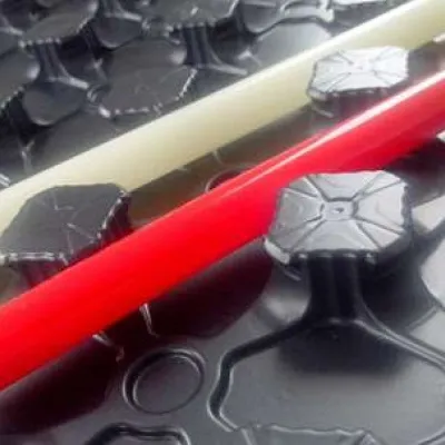 Мат для тёплого пола с бобышками Экопол S=0,88 м2 с покрытием