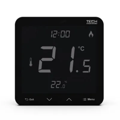 Терморегулятор проводной двухпозиционный суточный ST-T-3.1 Tech серия 5/10, с датчиком  влажности