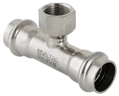 Тройник с внутренней резьбой ВР Ø15х1/2"х15 (ПРЕСС-нержавейка) Valtec VTi.932.I.150415