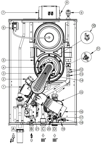 Котёл газовый конденсационный Baxi Luna Duo-tec MP+ 1.130 7671757--