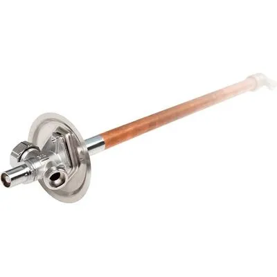 Незамерзающий кран латунный 15х3/4" L=250-450 мм, ключ с антисифоном Arrowhead Euro, 151111