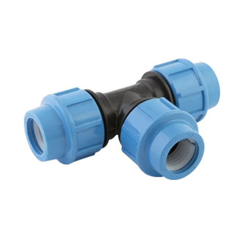 Тройник обжимной пластиковый для труб ПНД Джилекс