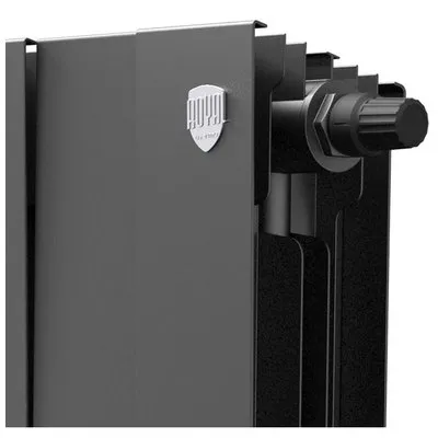Радиаторы Royal Thermo PianoForte 500 Noir Sable VDR биметаллические, чёрные нижнее правое подключение