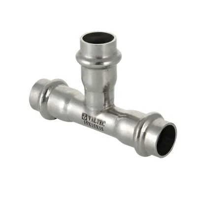 Тройник Ø54 (ПРЕСС- нержавейка) Valtec VTi.931.I.545454