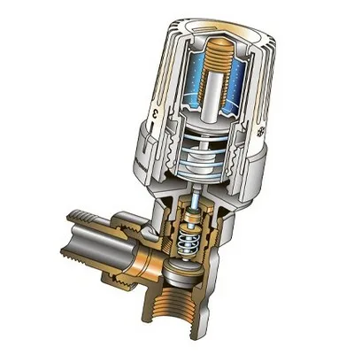 Головка термостатическая (термоголовка) M30x1,5 хромированная Oventrop Uni SH 1012065