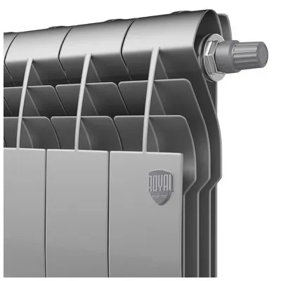 Радиаторы Royal Thermo BiLiner 500 Silver Satin VDR биметаллические, серебристые нижнее правое подключение