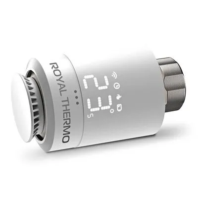 Головка термостатическая (термоголовка) M30х1,5 + Click Белый Royal Thermo Smart Heat RTE 77.001