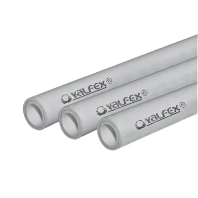 Труба полипропиленовая армированная алюминием Valfex PN25 серая ппр штанга 4м(цена за 1м)