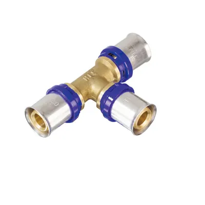 Тройник Ø16 пресс для металлопластиковых труб Tim F-T1616