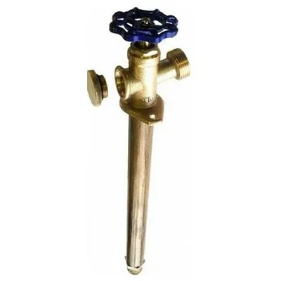 Незамерзающий кран латунный НАР-НАР резьба 1/2"х3/4" L=250 мм, хром Апогей 510001