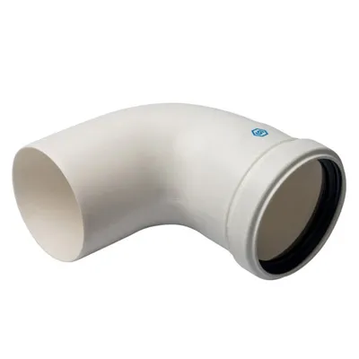 Отвод дымохода конденсационный 87° Ø80 мм PP-FE п/м Stout SCA-8080-000090