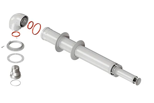 Комплект дымохода коаксиальный универсальный Ø60/100-1000 мм (+ old Navien Deluxe 75/100)