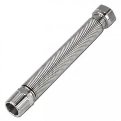 Подводка растягивающаяся 1/2" для воды гайка-штуцер 180-400 мм Tim C-H180-022MF