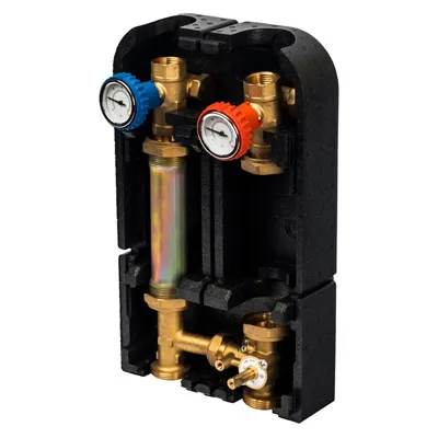 Насосная группа с 3-ходовым приводным смесителем Ду20 в теплоизоляции (без насоса) Stout SDG-0007-002001