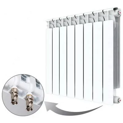 Радиатор отопления Rifar Base Ventil 350 15 секций биметаллический секционный нижнее левое подключение rbvlp35015