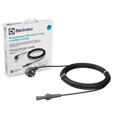 Кабель для обогрева трубопроводов Electrolux EFGPC  (двухжильный) 18Вт/м