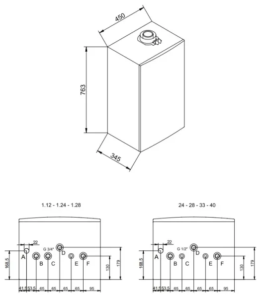 Котёл газовый конденсационный Baxi Luna Duo-tec E 28 кВт A7720026