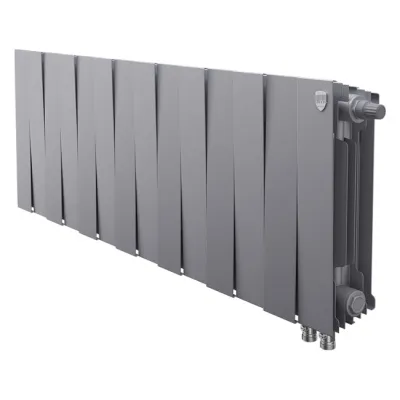 Радиаторы Royal Thermo PianoForte 300 Silver Satin VDR биметаллические, серебристые нижнее правое подключение
