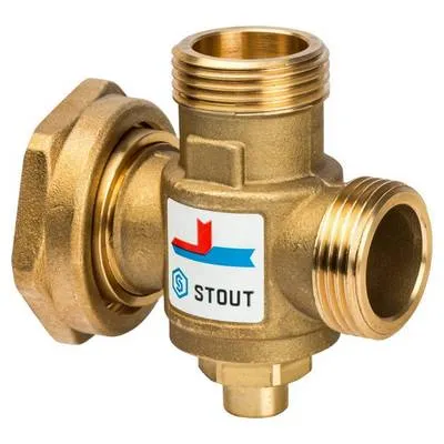 Антиконденсационный смесительный клапан НГ-НАР-НАР 1 1/2"х1"х1" Kvs=3,2 м³/час Stout SVM-0050