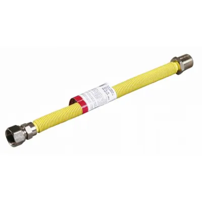 Подводка растягивающаяся 1/2" для газа гайка-штуцер 0,5-1 м Зубр 51007-G/S-050-100