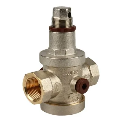 Регулятор давления воды ВВ 3/4" Ру=1-6 бар с отводом под манометр никель Itap 1430034