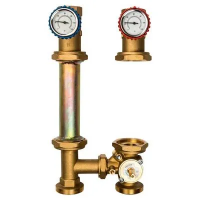 Насосная группа с 3-ходовым приводным смесителем Ду32 в теплоизоляции (без насоса) Stout SDG-0007-003201