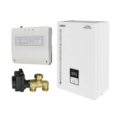 Котёл электрический Zota SET МК-X 15 кВт (клапан Zota BPV+ZONT SMART 2.0+Адаптер OpenThermDIN) ZM3468428015