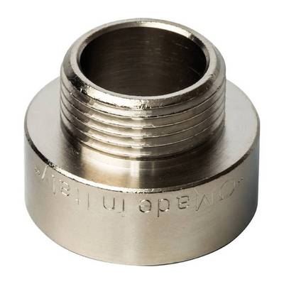 Переходник латунный внутренняя/наружная резьба никелированный Stout