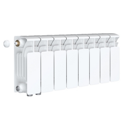 Радиатор отопления Rifar Base Ventil 200 8 секций биметаллический секционный нижнее левое подключение rbvlp20008