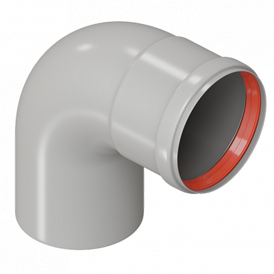 Отвод дымохода 90° Ø80 MF Royal Thermo RTF07.030