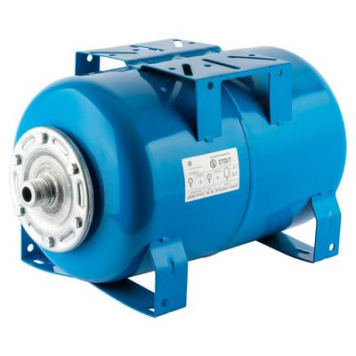 Бак расширительный для ГВС 20 л горизонтальный синий Stout STW-0001-100020