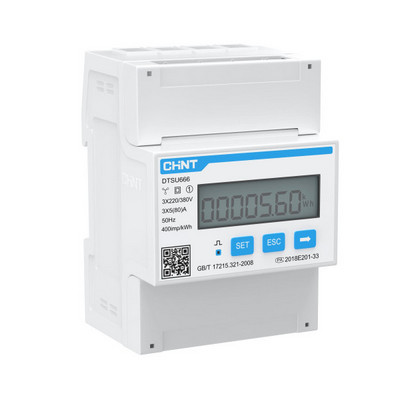 Счётчик электроэнергии 3-фазный CHINT (RS-485,DIN-рейка) DTSU666 EctoControl ec01075